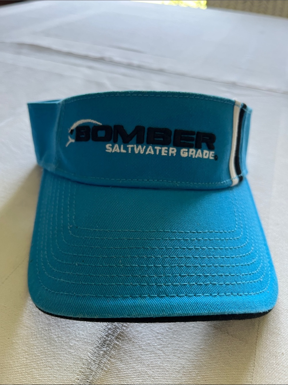 NWNT Bomber Saltwater Grade  Visor Embroidered Branding Across The Front